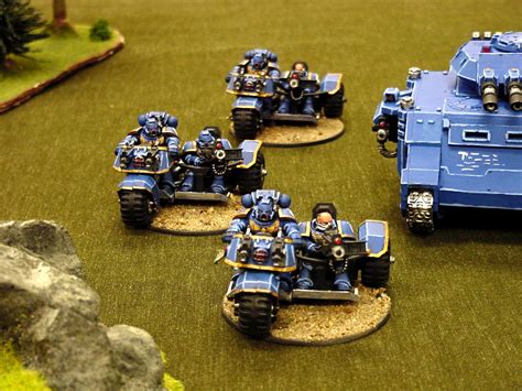 Attack Bike Bike Heavy Bolter Space Marines Ultramarines Warhammer