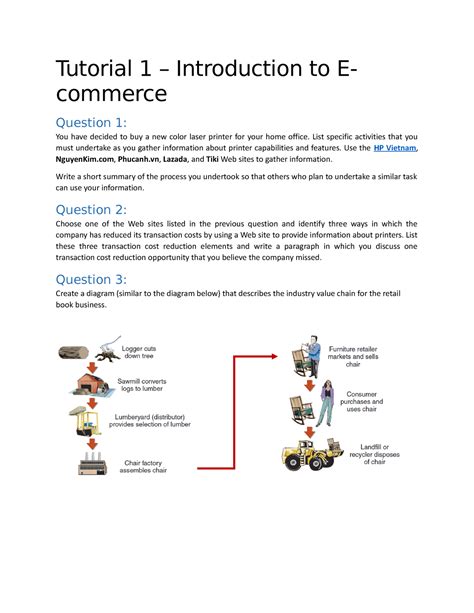 Tutorial 1 Introduction To Ecommerce Tutorial 1 Introduction To E