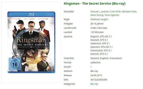 Kingsman The Secret Service Blu Ray Kaufen Auf Ricardo