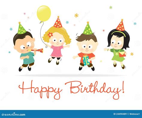 Happy Birthday Kids 2 Royalty Free Stock Images - Image: 24490489