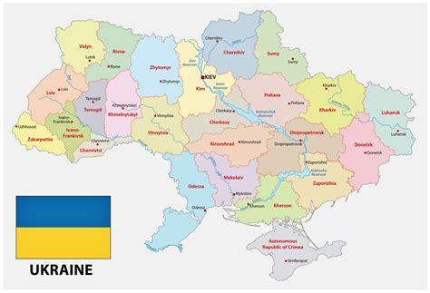 Landkarte Ukraine Politische Karte Weltkartecom Karten Und Images