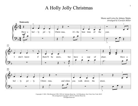 A Holly Jolly Christmas | Sheet Music Direct