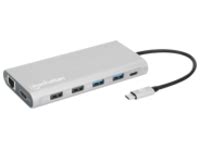 Manhattan Usb C Dock Hub With Card Reader And Mst Ports X