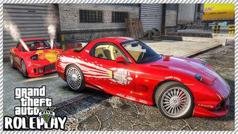 GTA 5 Roleplay Fast Furious Mazda RX 7 Drift Racing RedlineRP