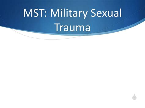 Ppt Mst Military Sexual Trauma Powerpoint Presentation Free