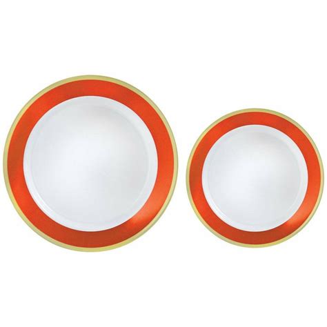 Border Plastic Plate Multipack Orange Peel 20ct Toy World Inc