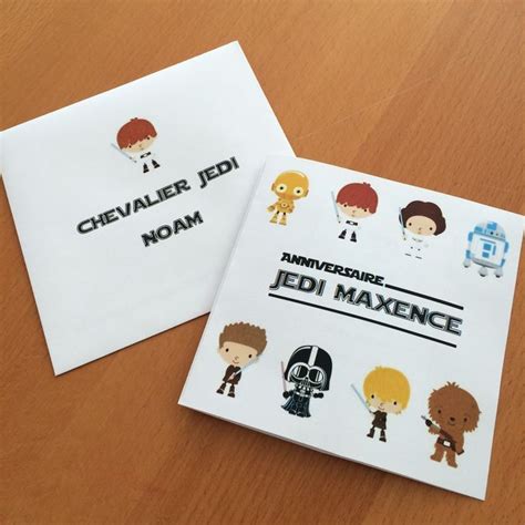 Carte Anniversaire Star Wars Gratuite Etiquettes Invitations Star