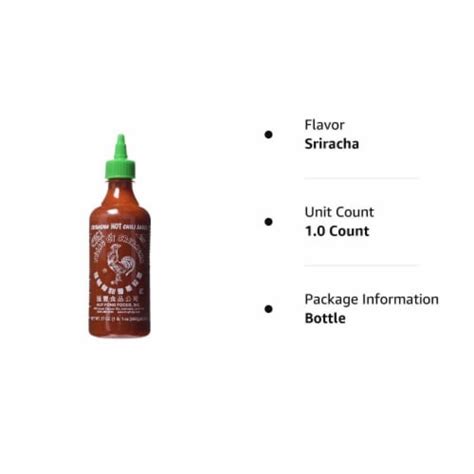 Huy Fong Foods Sriracha Hot Chili Sauce 28 Ounce 1 Bottle Fred Meyer