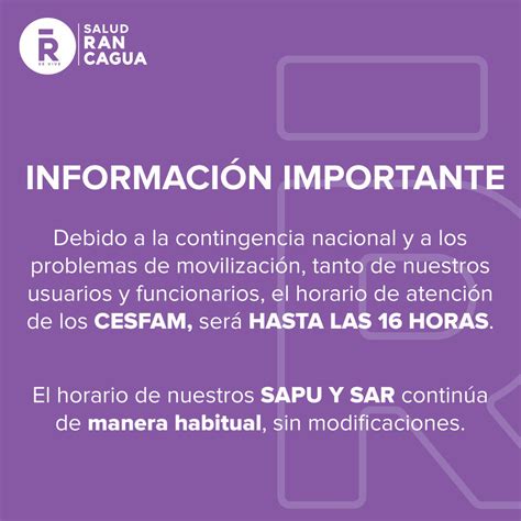 Cormun Rancagua On Twitter Estimados Usuarios Les Informamos Que