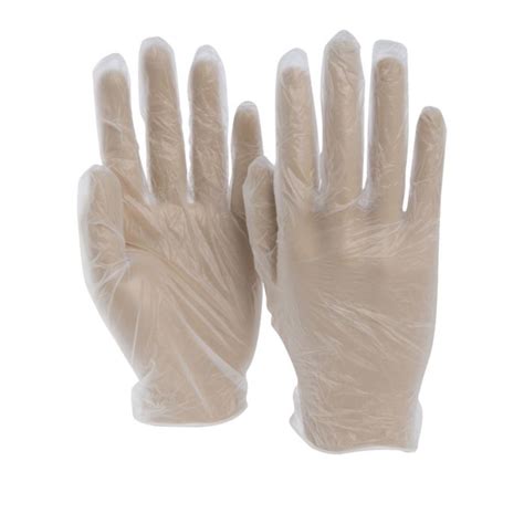 Clear Powdered Vinyl Gloves Medium Case Emerald Coast Supply