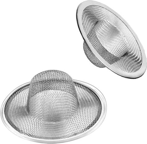 2pcs Heavy Duty Stainless Steel Slop Basket Filter Trap 275 Top 1 Mesh Metal Sink Strainer