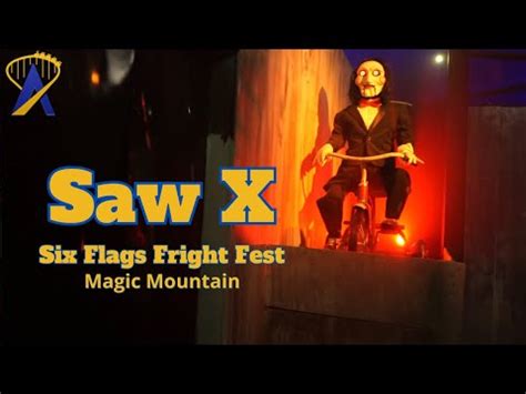 Saw X Haunted House At Six Flags Fright Fest Magic Mountain Youtube