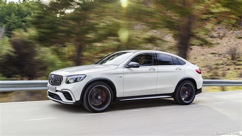 2018 Mercedes Amg Glc 63 S Coupe 4matic Color Designo Diamond White Side Hd Wallpaper 10