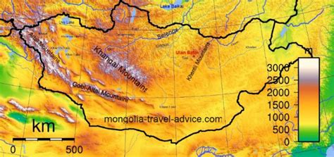 Mongolia Topography Maps And Overview