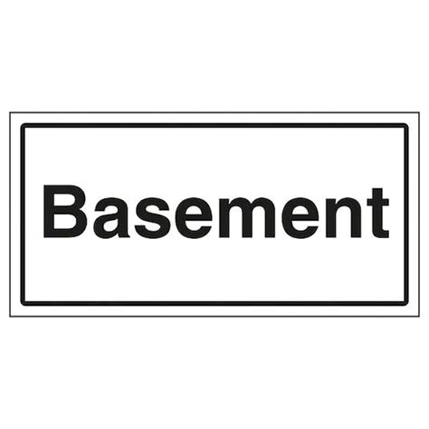 Basement Sign Ref St58 Safety Sign Warehouse