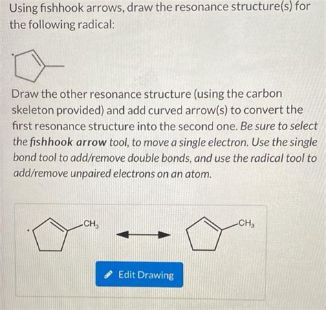 Solved Using Fishhook Arrows Draw The Resonance Chegg