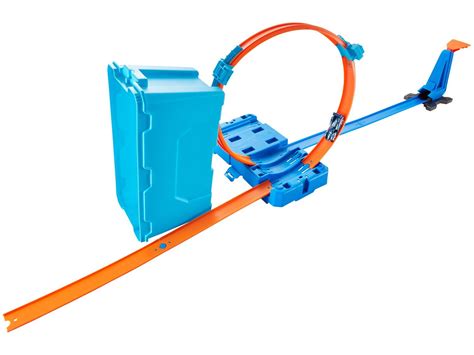 Pista Hot Wheels Track Builder Multi Loop Box Mattel Flk