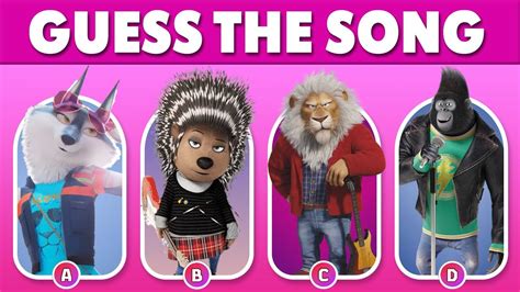 Guess Who S Singing Guess The Sing 2 Movie Character By Song YouTube