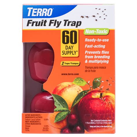 Terro ® Fruit Fly Traps 2 Count Pest Control Indoor Outdoor Home Kitchen Ebay