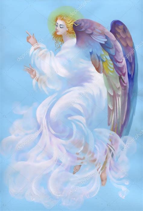 Beautiful angel with wings — Stock Photo © Kostan-PROFF #47043399