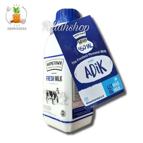 Jual Susu Home Town Fresh Milk 450Ml Shopee Indonesia