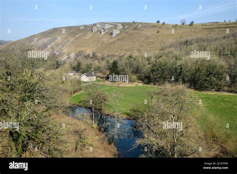 Monsal Dale And The Wye Valley Peak District Derbyshire UK Stock