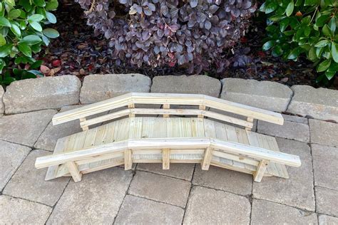 Japanese Style Wooden Garden Bridge / Garden Bridge / Outdoor - Etsy