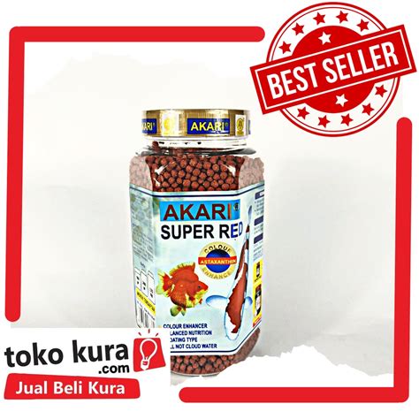 Jual Akari Super Red Colour Astaxanthin Enhancer Pelet Ikan Koi Kemasan