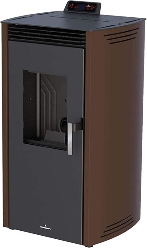 ESTUFA DE PELLET BRONPI MODELO NOA 12 KW COLOR MOKA Amazon Es