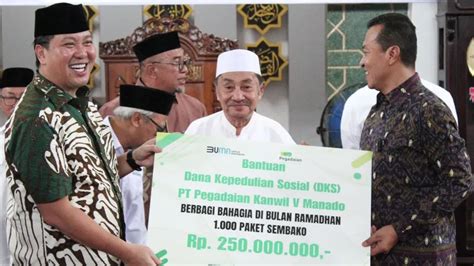 Bersama Baznas Sulut Wagub Steven Kandouw Distribusikan Paket