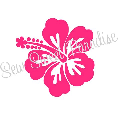 Hibiscus Svg Png Tropical Flower Svg Hawaiian Flower Instant