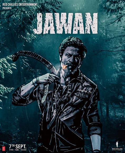 Jawan Poster Srk Movie Artwork New Hindi Movie Actor Picture