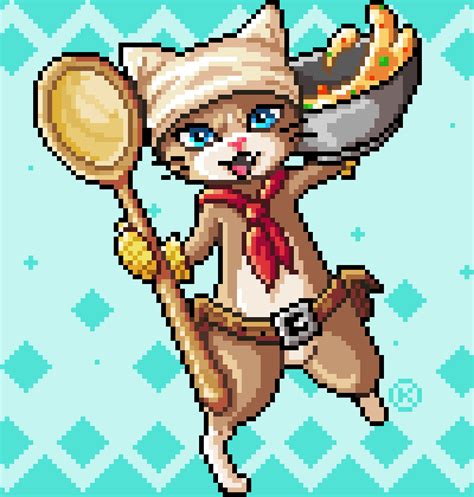 MHW: Palico Cook by maicakes on DeviantArt