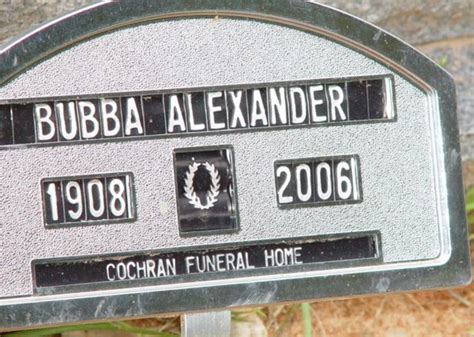 Archie Bryant Bubba” Alexander 1908 2006 Memorial Find A Grave