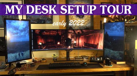 My Desk Setup Tour Monitors Gear Gadgets And How I Use It All Moving Update Youtube