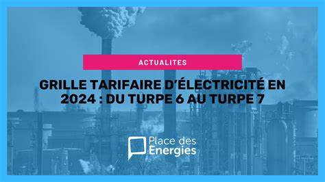 Grille tarifaire délectricité en 2024 du TURPE 6 au TURPE 7