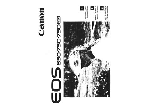 Owner's Manual for CANON EOS750 - Download