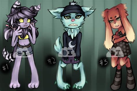 Anthro Adopts [open] By Awful Critter On Deviantart