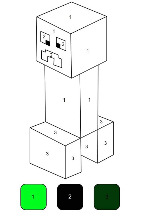 Målarbild Minecraft Ko Måla Efter Nummer Skiv ut gratis på malarbilder se