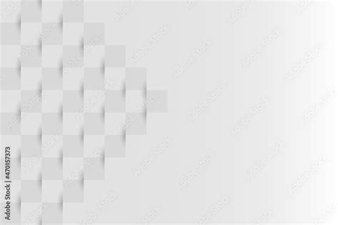 Abstract white background with blank space for design. Square template with white and grey color ...