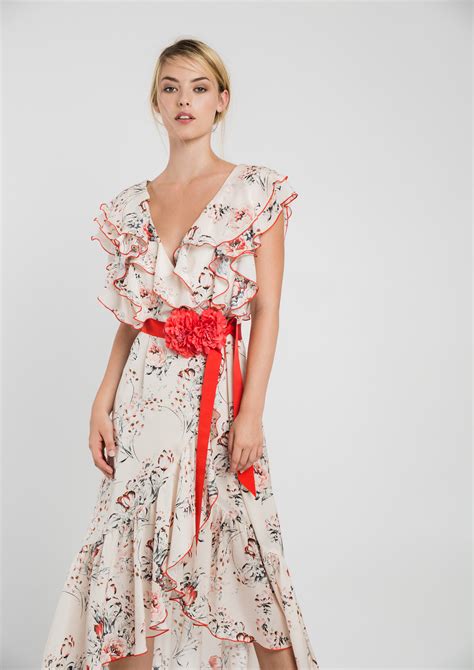 Midi Special Occasion Floral Print Dress