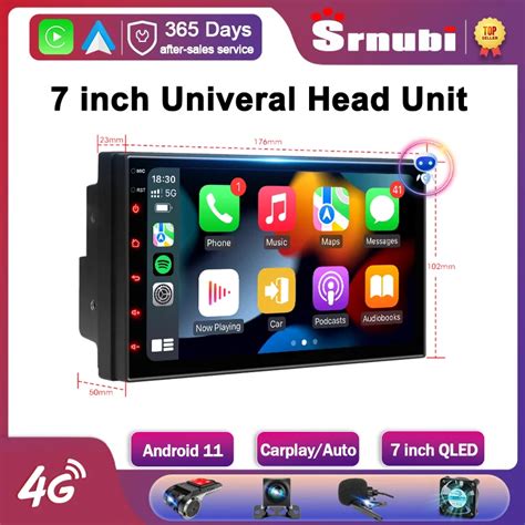 Srnubi Android Car Radio Multimedia Player Universal Carplay Din