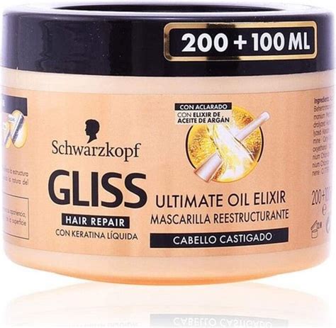 Voedend Haarmasker Gliss Oil Elixir Schwarzkopf 300 Ml Bol