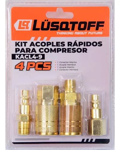 Kit Acople Rapido De 1 4 Racord Para Compresor Lusqtoff MercadoLibre