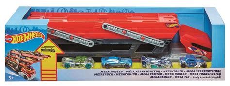 Hot Wheels duża laweta ciężarówka i 4 auta FPM81 Hot Wheels Sklep EMPIK