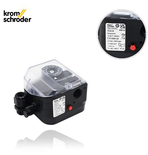 DL 5A 32 0 4 5mbar PRESSURE SWITCH With PUSH BUTTON KROMSCHROEDER