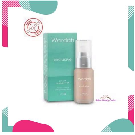 Wardah Exclusive Liquid Foundation Alas Bedak Cair SPF 30 ORIGINAL