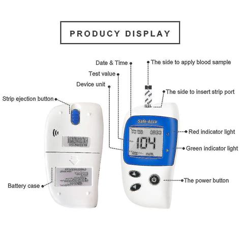 Kit De Prueba De Glucosa En Sangre Sistema De Monitoreo De Glucosa En