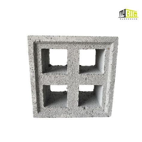 Ventilation Block Breeze Concrete Brick Cement Batu Bunga No17 8″ X 8″ X 5″ Mybig™ Warehouse