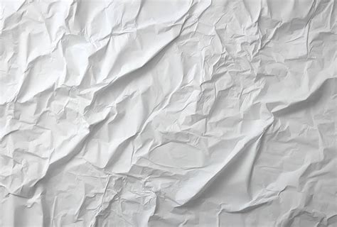 Crumpled Sheet Of White Paper Free Texture